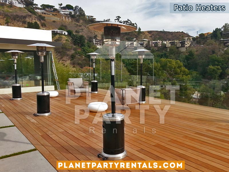 Outdoor Stainless Steel/Black Gas Patio Heater