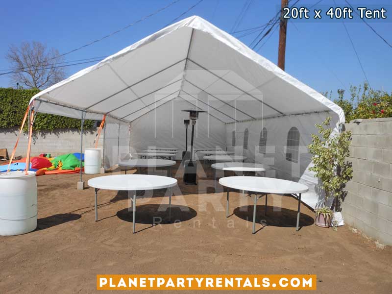 20ft x 40ft Tent for Weddings Quinceanera Corporate Events | Tent with sidewalls tables and chairs |San Fernando Valley | Party Tent Rentals