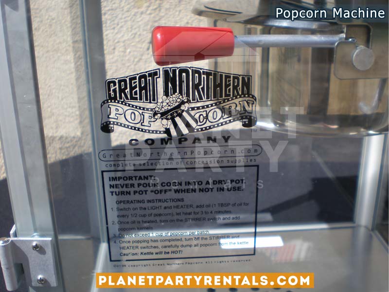 Popcorn Machine Rentals 8oz | Fresh Popcorn for you next Party | San Fernando Valley Party Rentals